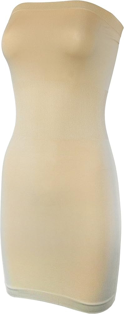 KMystic Seamless Strapless Tube Slip Dress | Amazon (US)