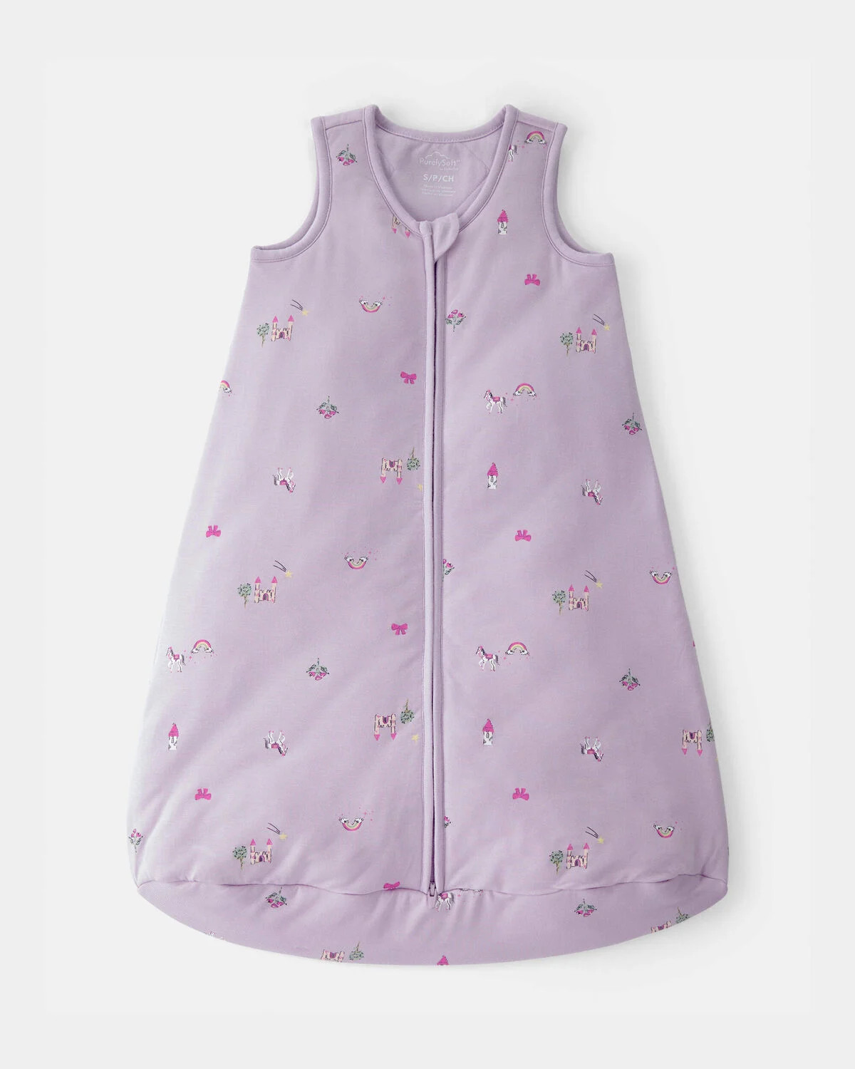 Baby Girl Fairytale 2-Way Zip PurelySoft Wearable Blanket - Purple | Carter's Inc