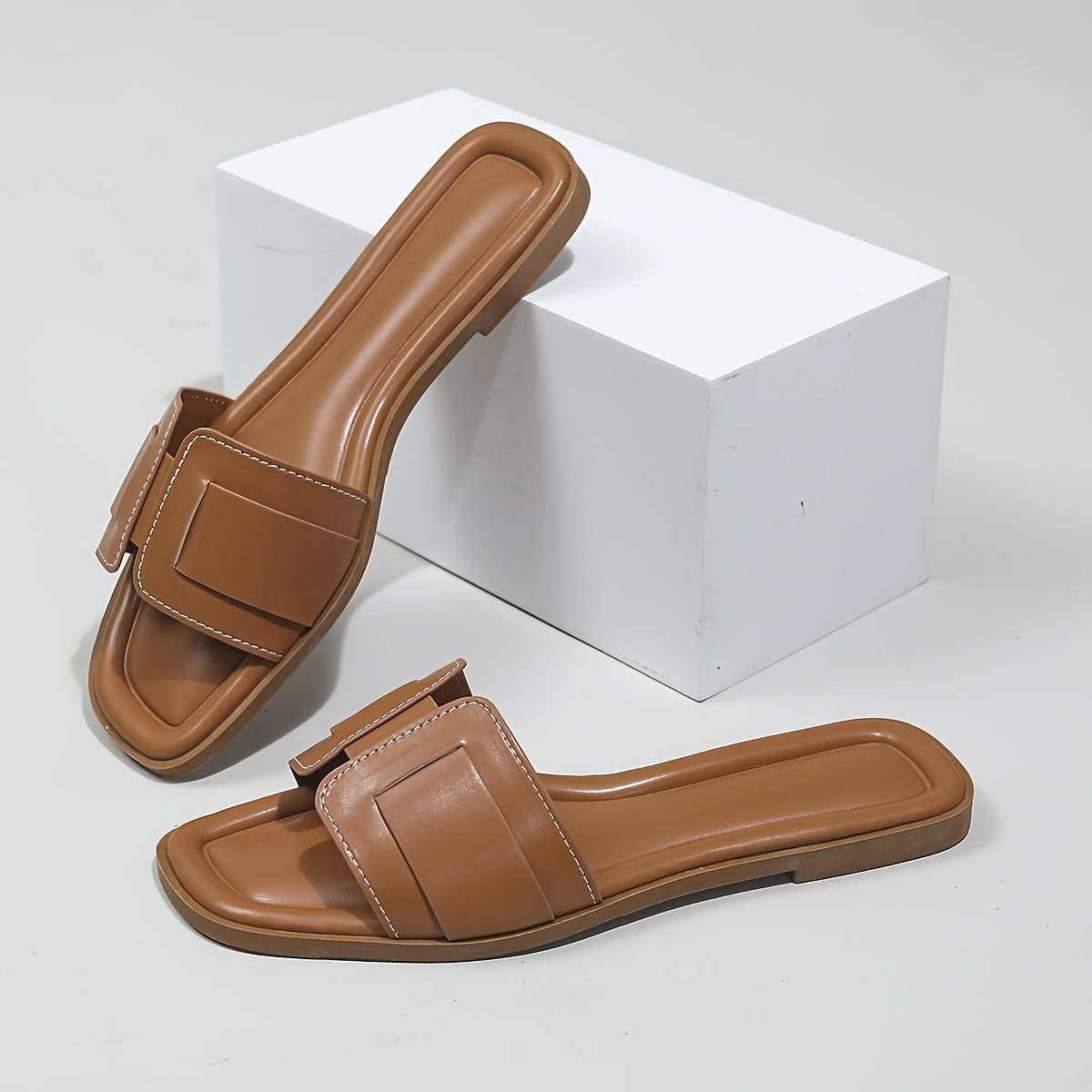 women's summer sandals elegant slip open toe flat - Temu Canada | Temu Affiliate Program
