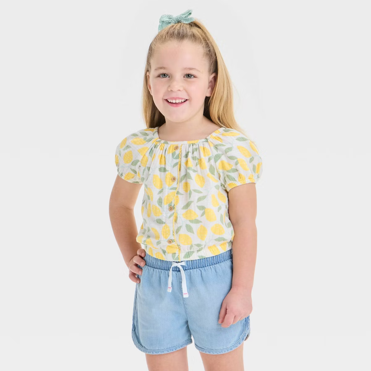 Toddler Girls' Top - Cat & Jack™ Yellow 3T | Target