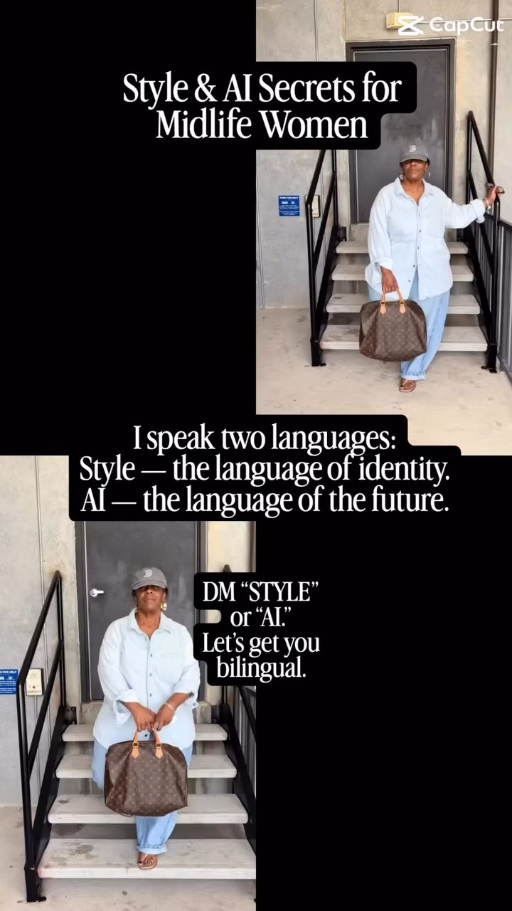Midlife women don’t have to choose between identity and capability.
We get both.

We get personal style identity and digital and AI fluency.

We get the capability to practice style as confidence and move with confidence in a modern digital world.

I’m Isha Lo — Identity and Transformation Strategist.

I help women live well online and offline.

I speak two languages:

Style — the language of identity.
AI — the language of the future.

If you’re in that space where you’re figuring out both, you’re in the right place.

DM me STYLE or AI.#over50 #over40 #transformationstrategist #transformationcoach #confidence