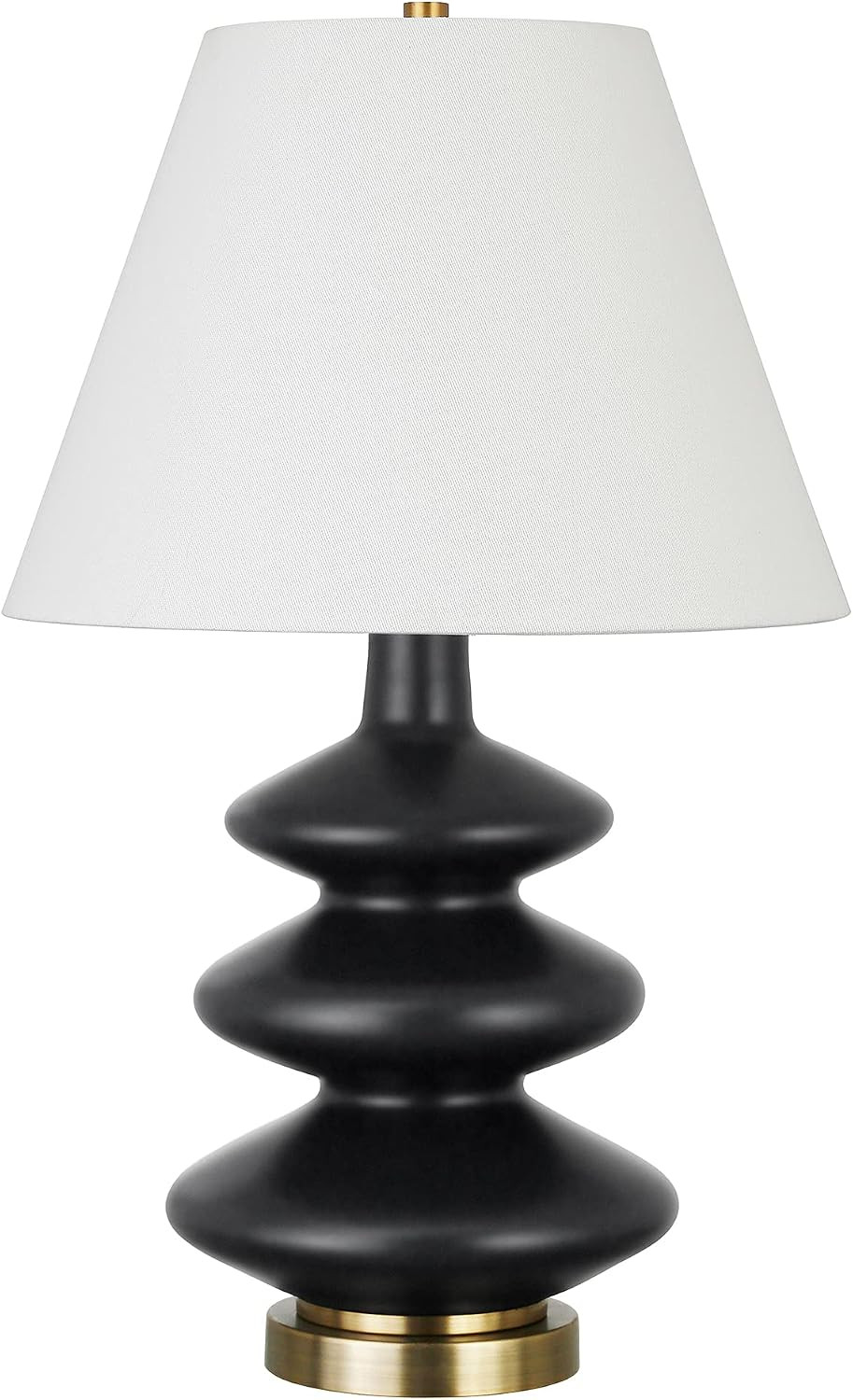 Henn&Hart 26" Modern 1-Light Table Lamp, Flat Black | Amazon (US)