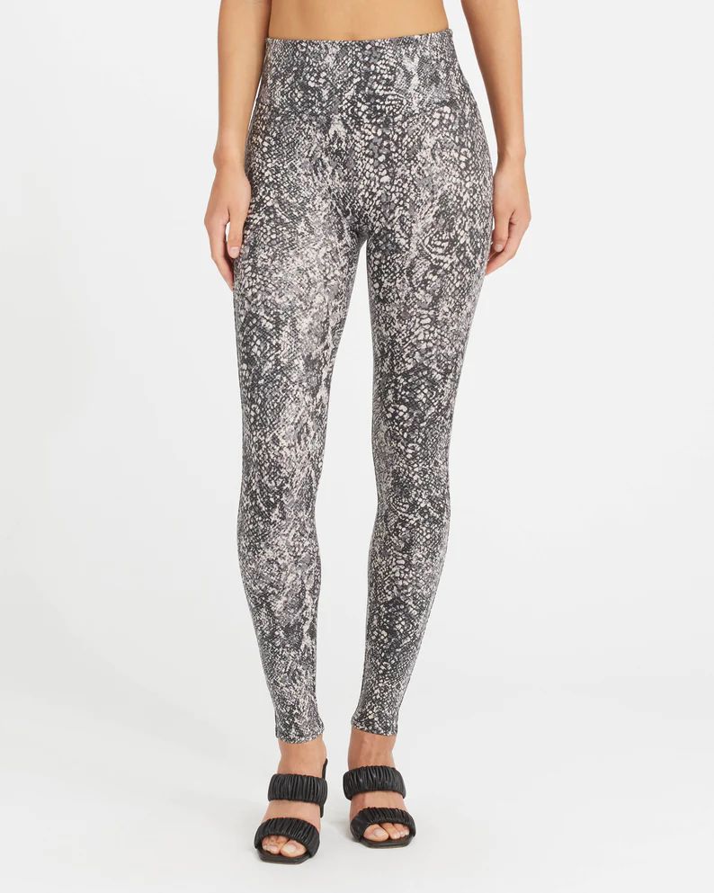 Faux Leather Snake Shine Leggings | Spanx