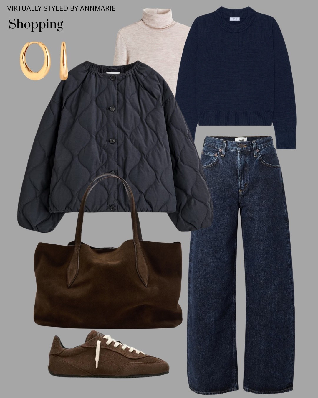 Brown & Navy outfit 

#LTKstyletip