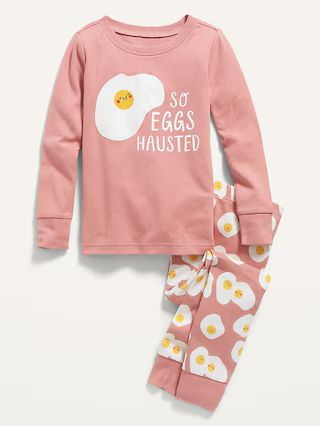 Unisex &#x22;So Eggs Hausted&#x22; Pajama Set for Toddler &#x26; Baby | Old Navy (US)