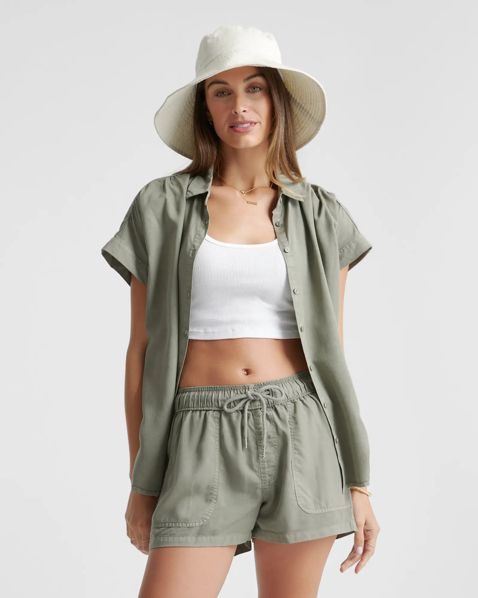 Vintage Wash Tencel Camp Shirt | Quince