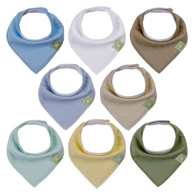 KeaBabies 8pk Organic Baby Bandana Drool Bibs, Stylish, Super Absorbent Drool Bibs for Boys and G... | Target