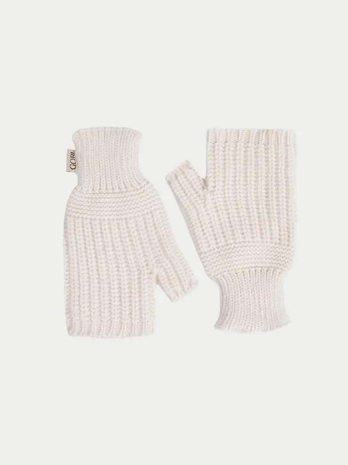 Rib-Knit Cashmere Gloves | Nordstrom