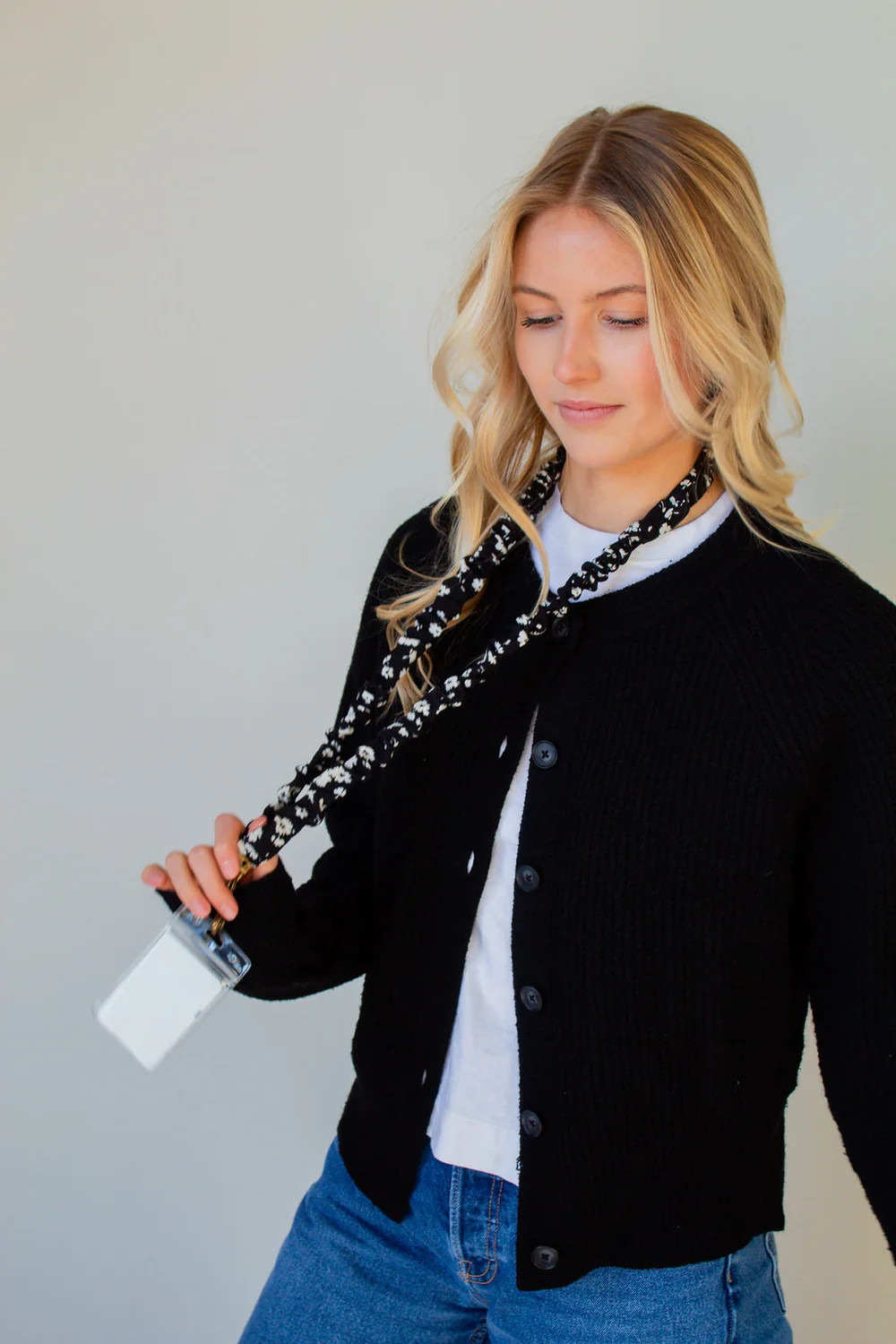 **PREORDER** Onyx Floral Lanyard | Shop Andi