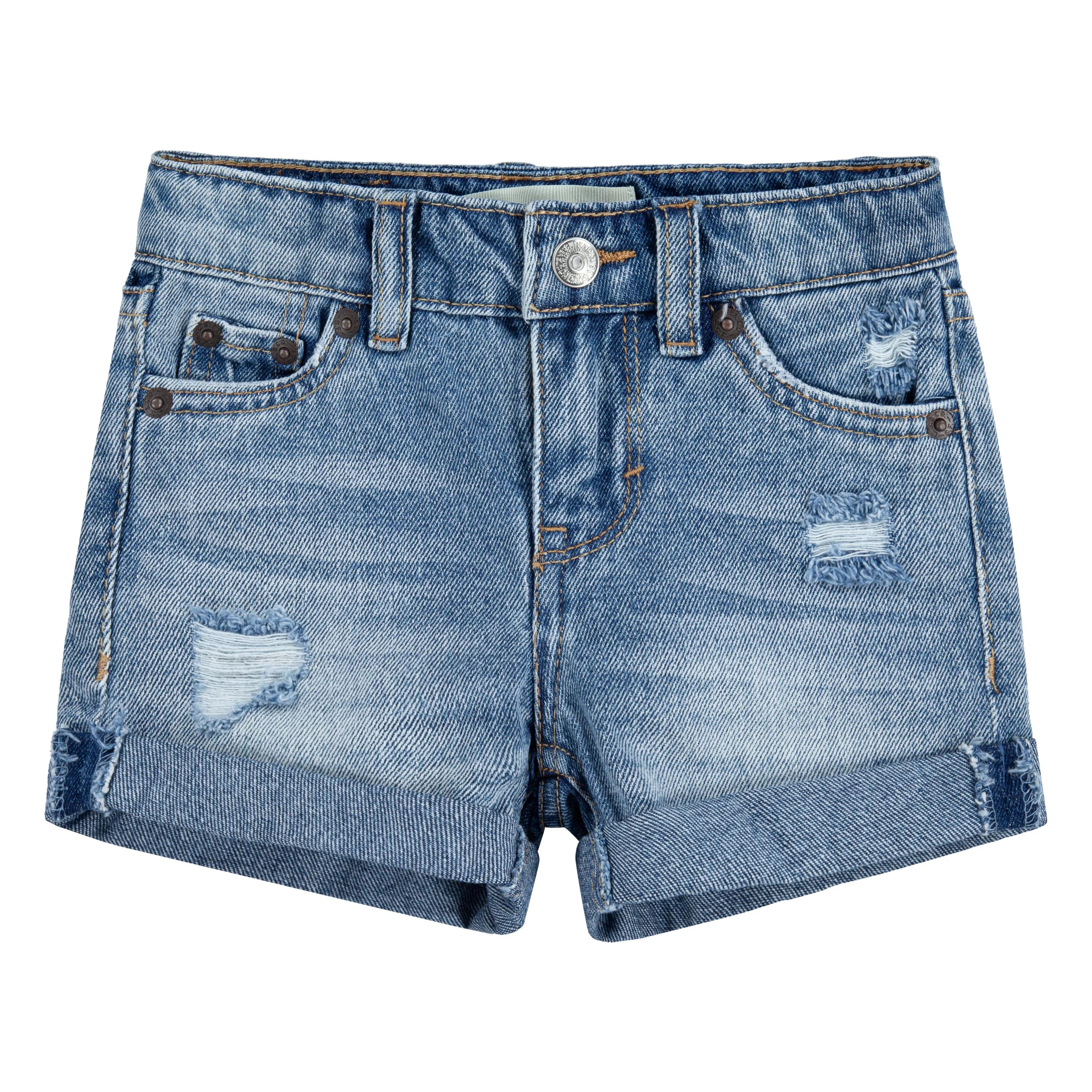 Levi's Toddler Girls' Girlfriend Denim Shorty Shorts, Sizes 2T-4T | Walmart (US)