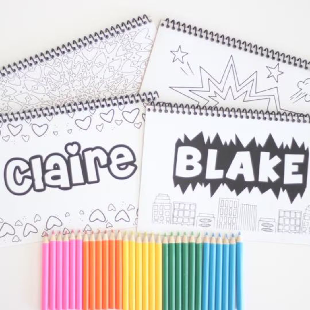 Personalized Kids Color Books - Children's Coloring books - Personalized Kids gift for Birthdays ... | Etsy (US)