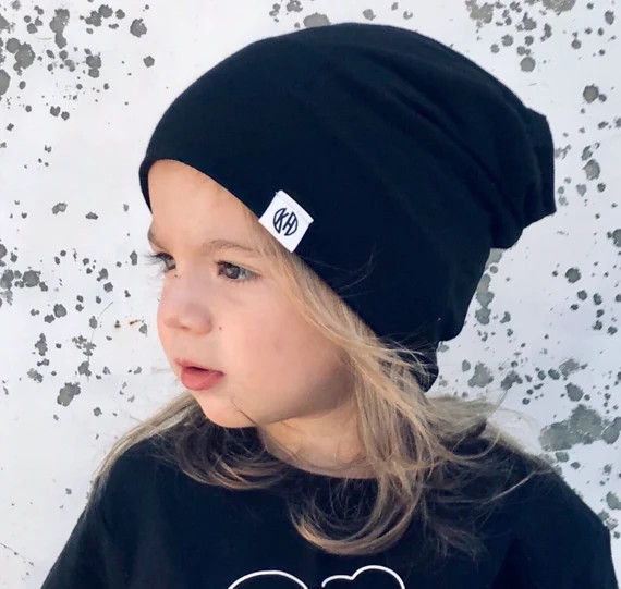 Black beanie/ Baby boy slouchy beanie/ baby boy  beanie/ hipster beanie/ baby hat/ toddler beanie... | Etsy (CAD)