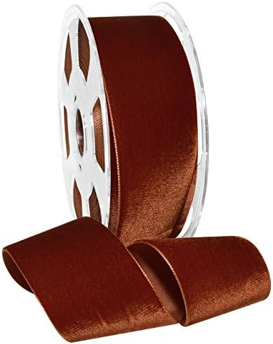 Morex Ribbon Nylon, 2 inches by 11 Yards, Rust, Item 01250/10-415 Nylvalour Velvet Ribbon 2" x 11... | Amazon (US)