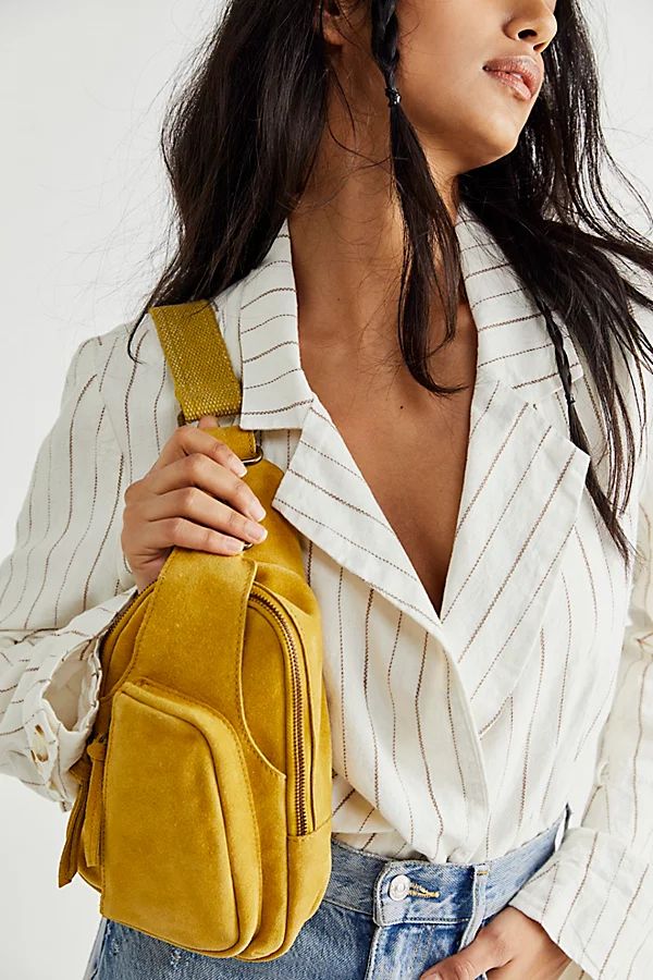 Hudson Sling Bag by FP Collection at Free People, Spicy Mustard, One Size | Free People (Global - UK&FR Excluded)