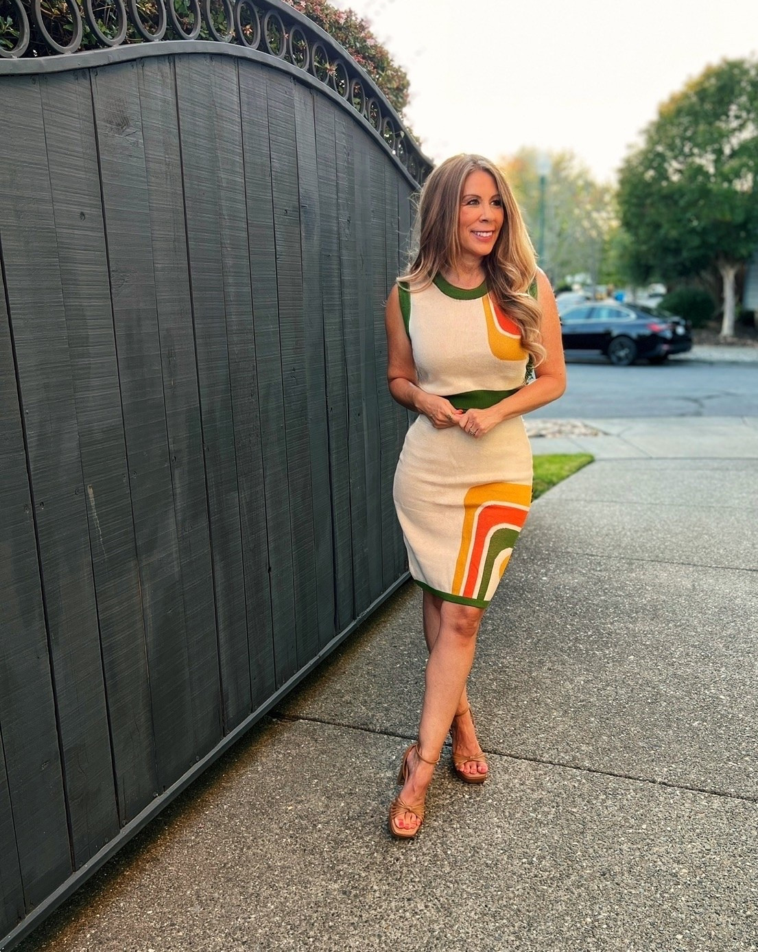 Retro vibes, modern fit. ✨ 

This knit set from @oxknitclothing is giving all the vintage charm with beautiful details, a luxe feel, and a petite-friendly fit. 

Definitely one I’ll be reaching for again. 🤍💚🧡

Plus, use code Jill15 at checkout 

Xo,
Jill 💋

#LTKootd #LTKOver40