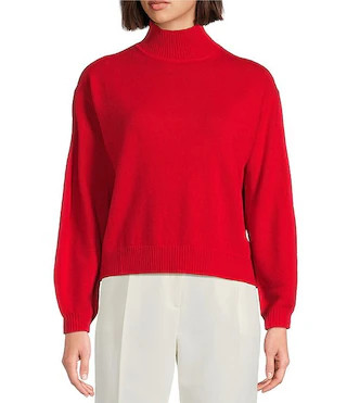 Febo Knitted Cashmere Long Sleeve Sweater | Dillard's