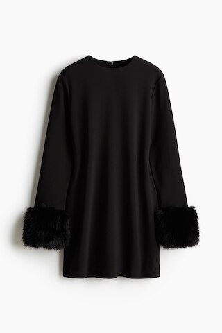 H & M - Long-sleeved dress - Black | H&M (UK, MY, IN, SG, PH, TW, HK)