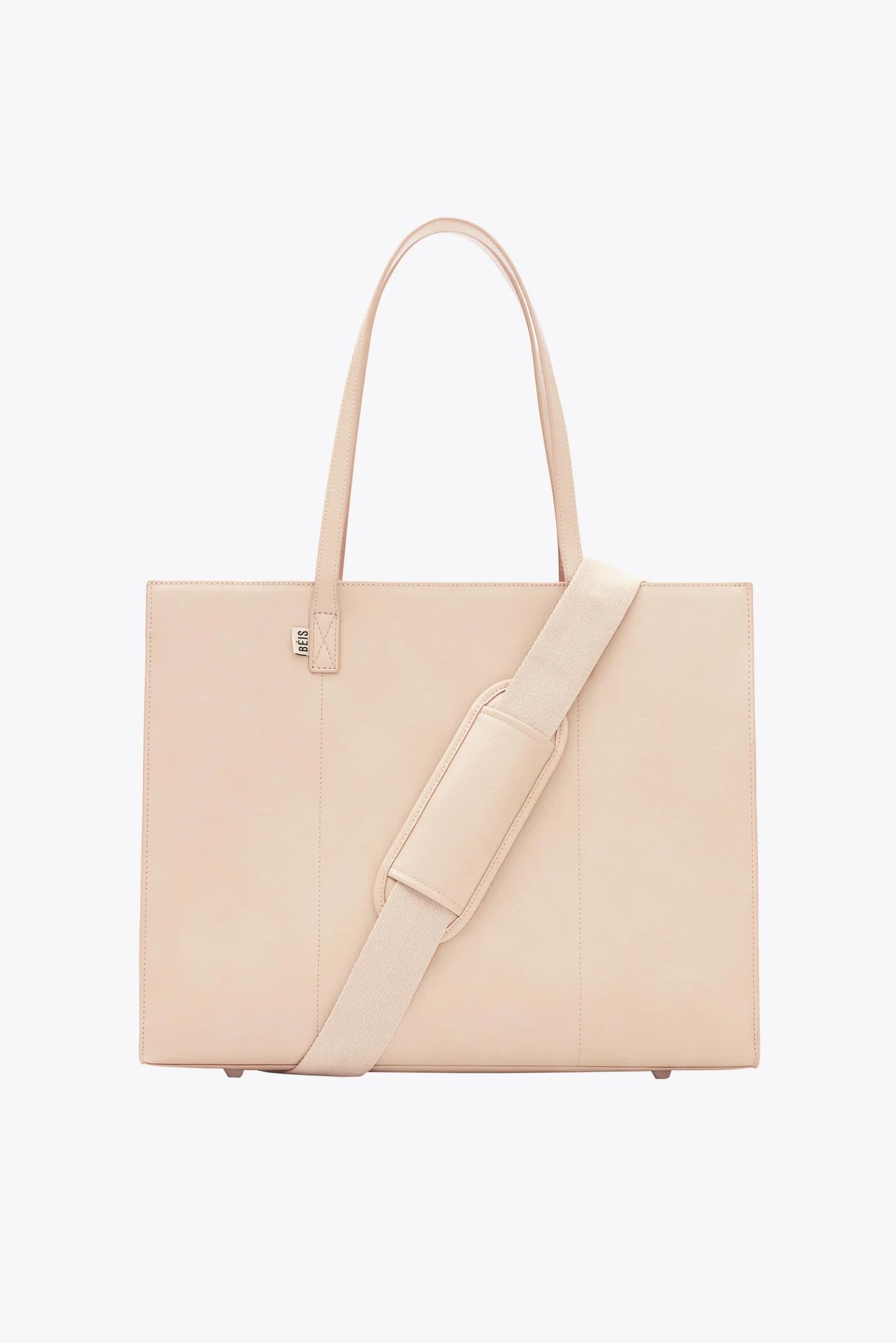 The Large Work Tote in Beige | BÉIS Travel