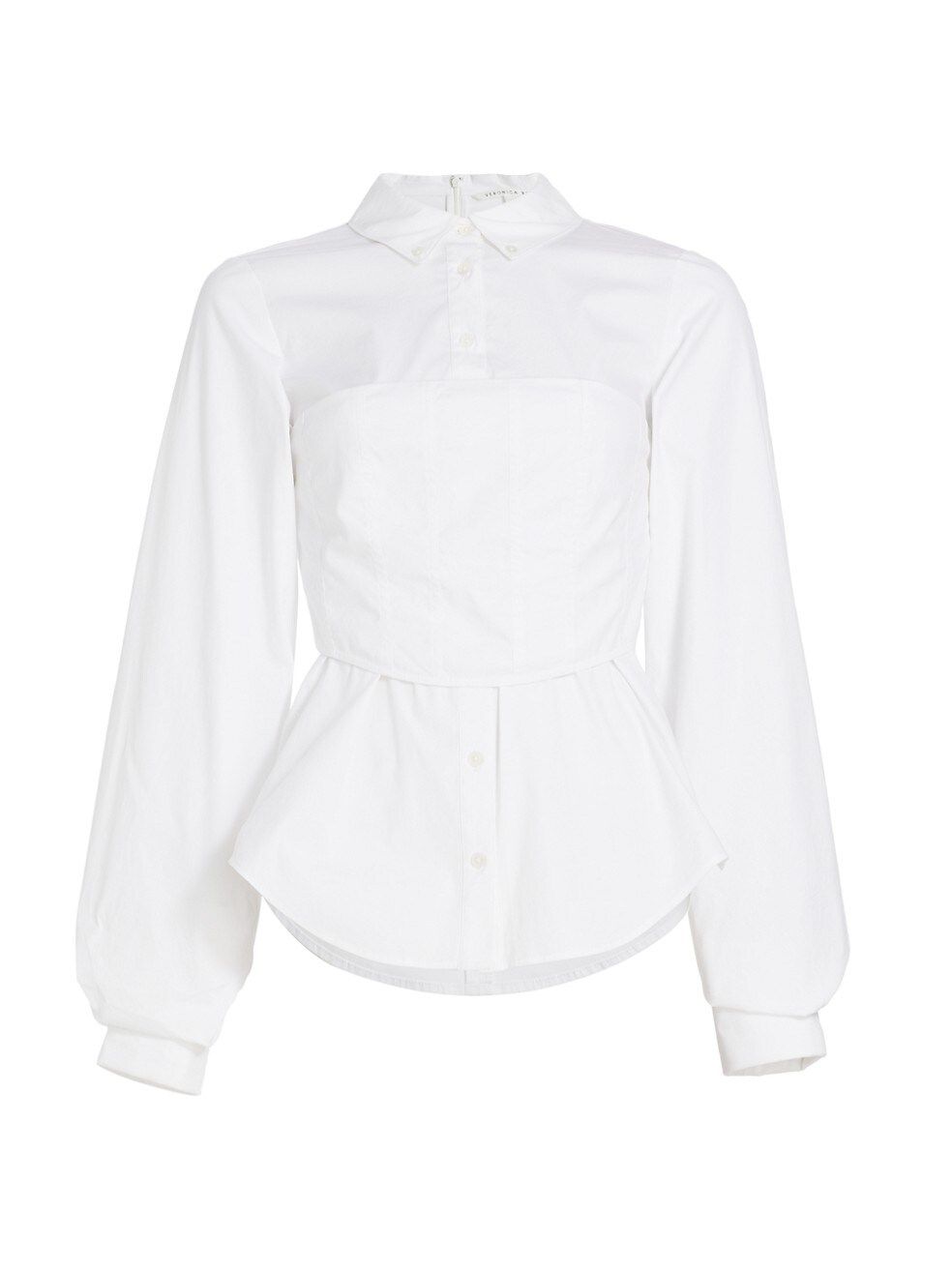 Veronica Beard Keora Corset Shirt | Saks Fifth Avenue