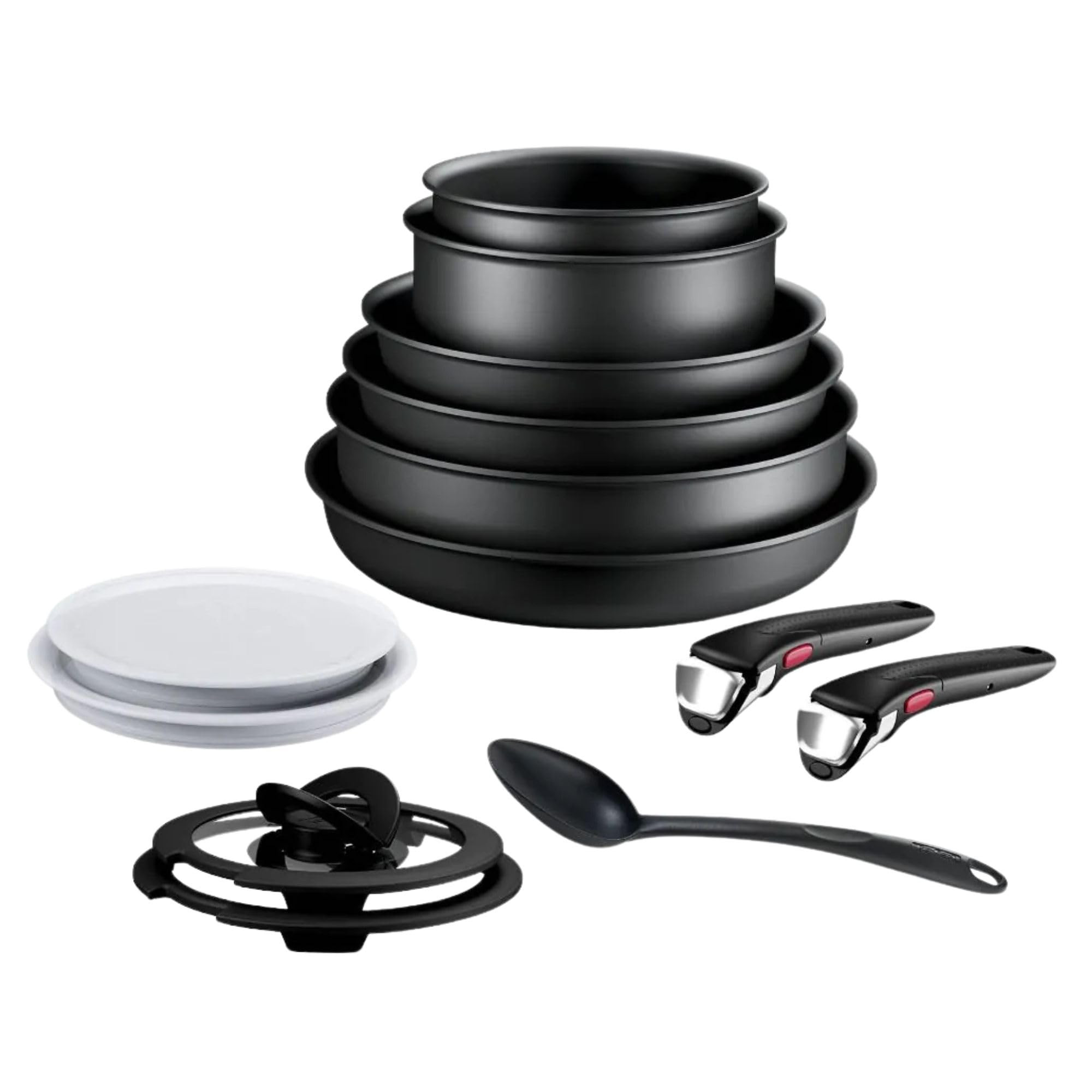 Tefal ingenio Eco Resist L3979542 13 pcs Induction Compatible Safe Non-stick Cookware Set, Black | Amazon (UK)