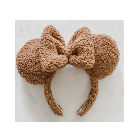 Teddy Bear Brown Sherpa Ears - Etsy | Etsy (US)