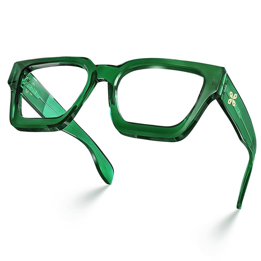 VISOONE Blue Light Blocking Glasses with TR90 Rectangle Frame and Chic Preppy Look for Women Men ... | Amazon (US)