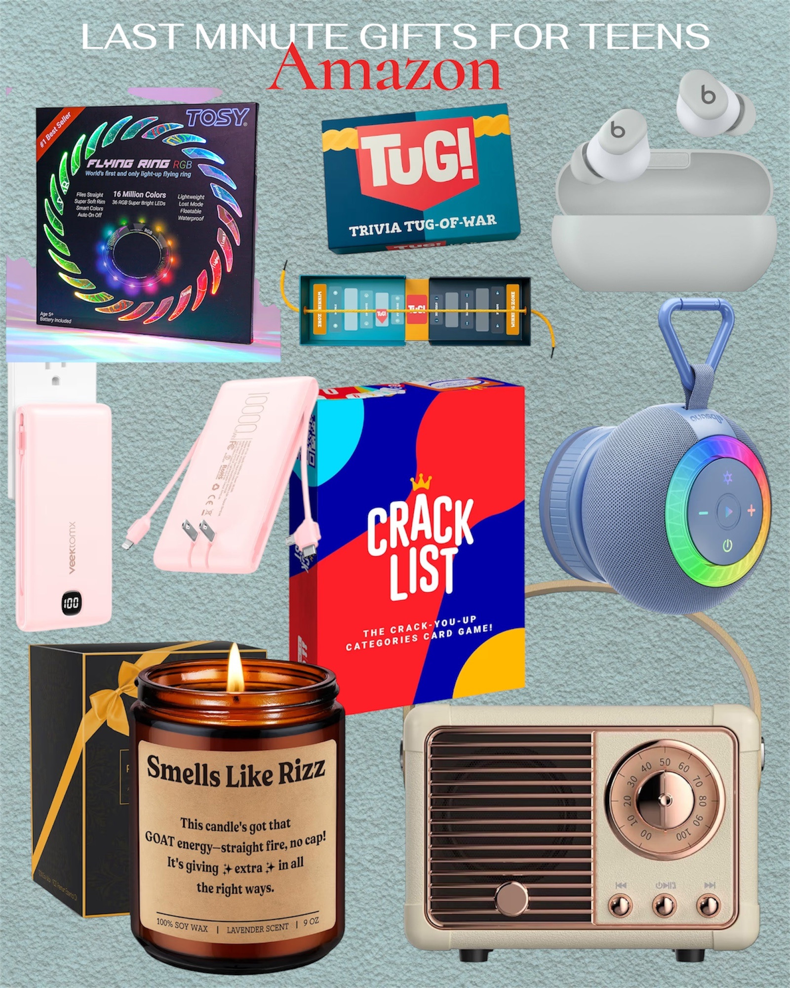 Last minute Amazon gifts for teens. 




Gifts for teen girls, gifts for teen boys, gifts for gen z, 

#LTKGiftGuide #LTKFindsUnder50 #LTKHoliday