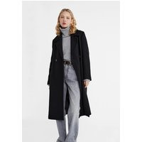 Felt texture coat with belt | Stradivarius (UK)