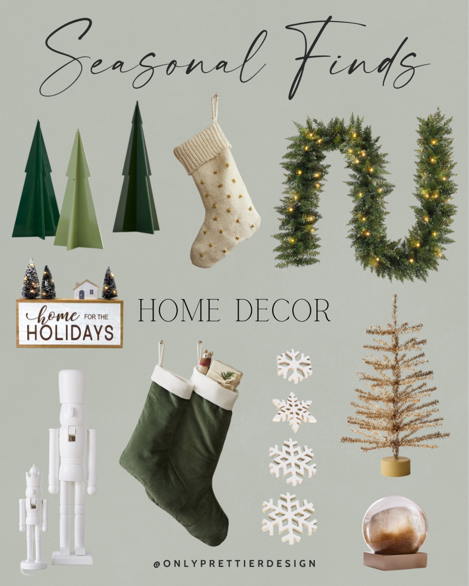 These neutral and green Christmas decor items are perfect to bring into your home this holiday season! 🎄🤩

#LTKhome #LTKSeasonal #LTKHoliday