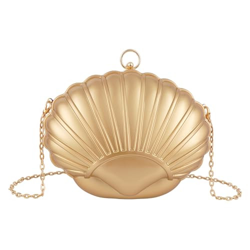 Zeph Hosea Women Seashell Clutch Purse Evening Bag Clutch Shell Chain Shoulder Purse | Amazon (US)