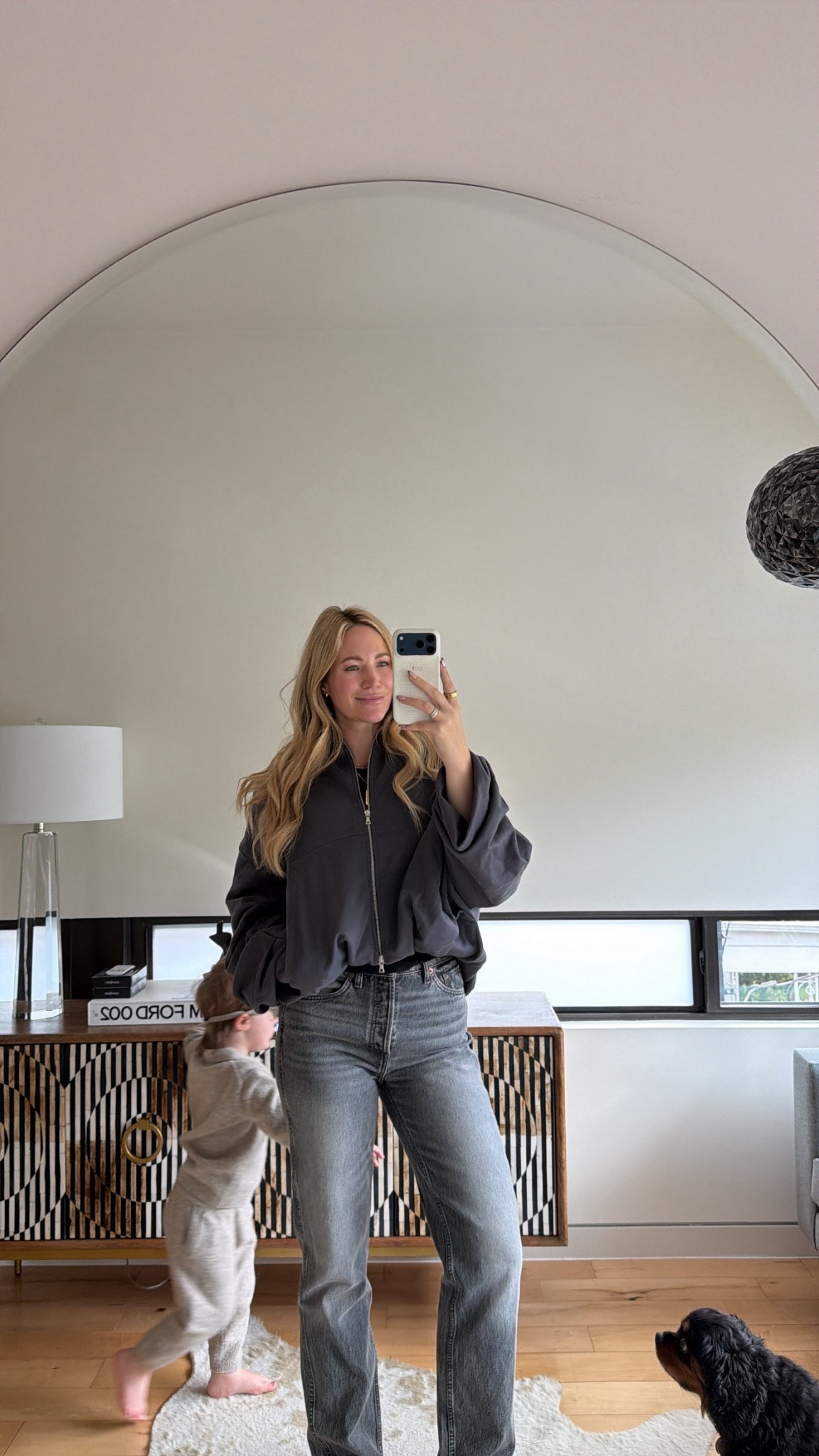 Thanksgiving 🩶

Cozy jacket outerwear denim straight leg jeans 

#LTKdayinmylife #LTKTall #LTKootd