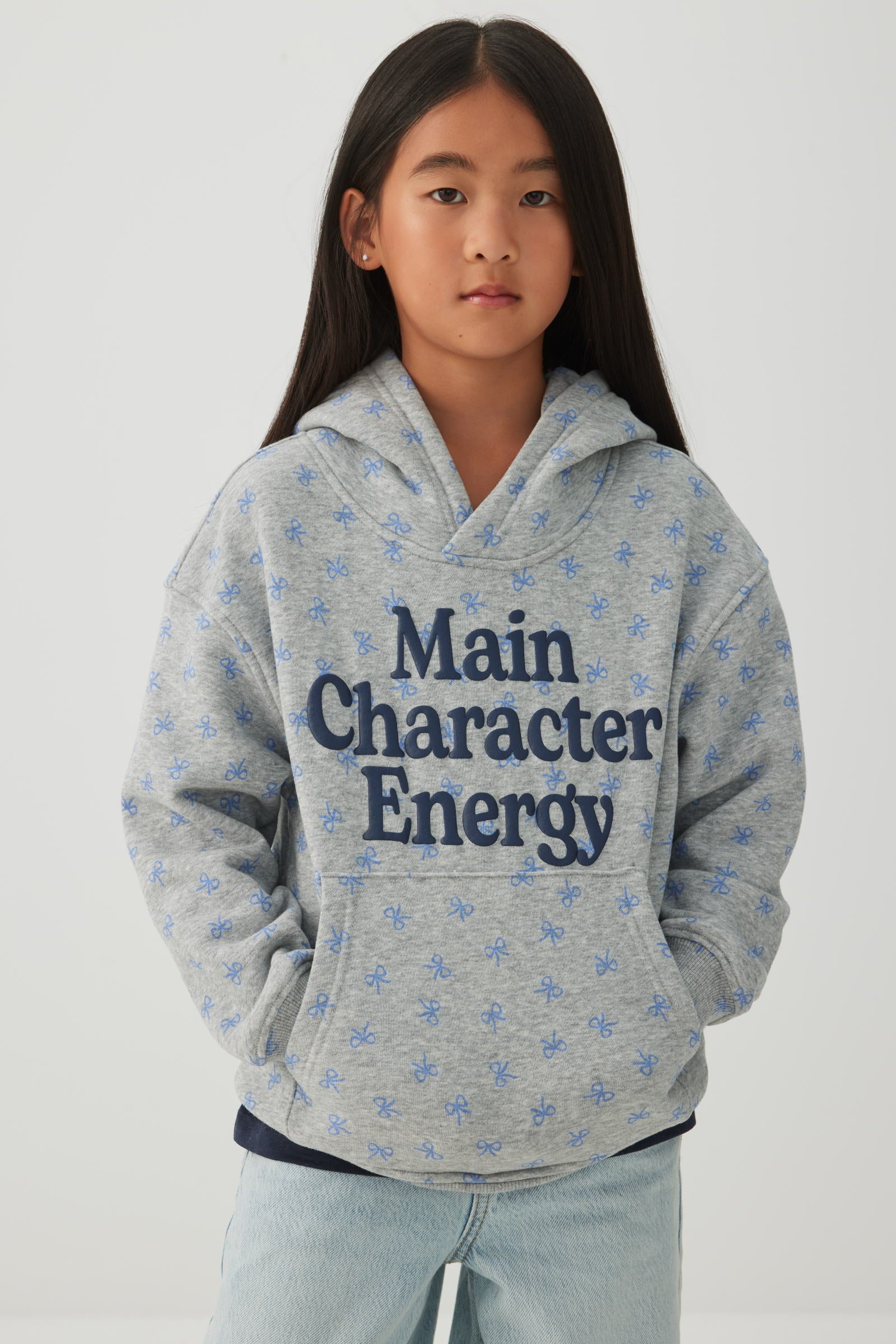 MADESOFT™ Fleece Graphic Hoodie Grey | Ardene Canada | Ardene US