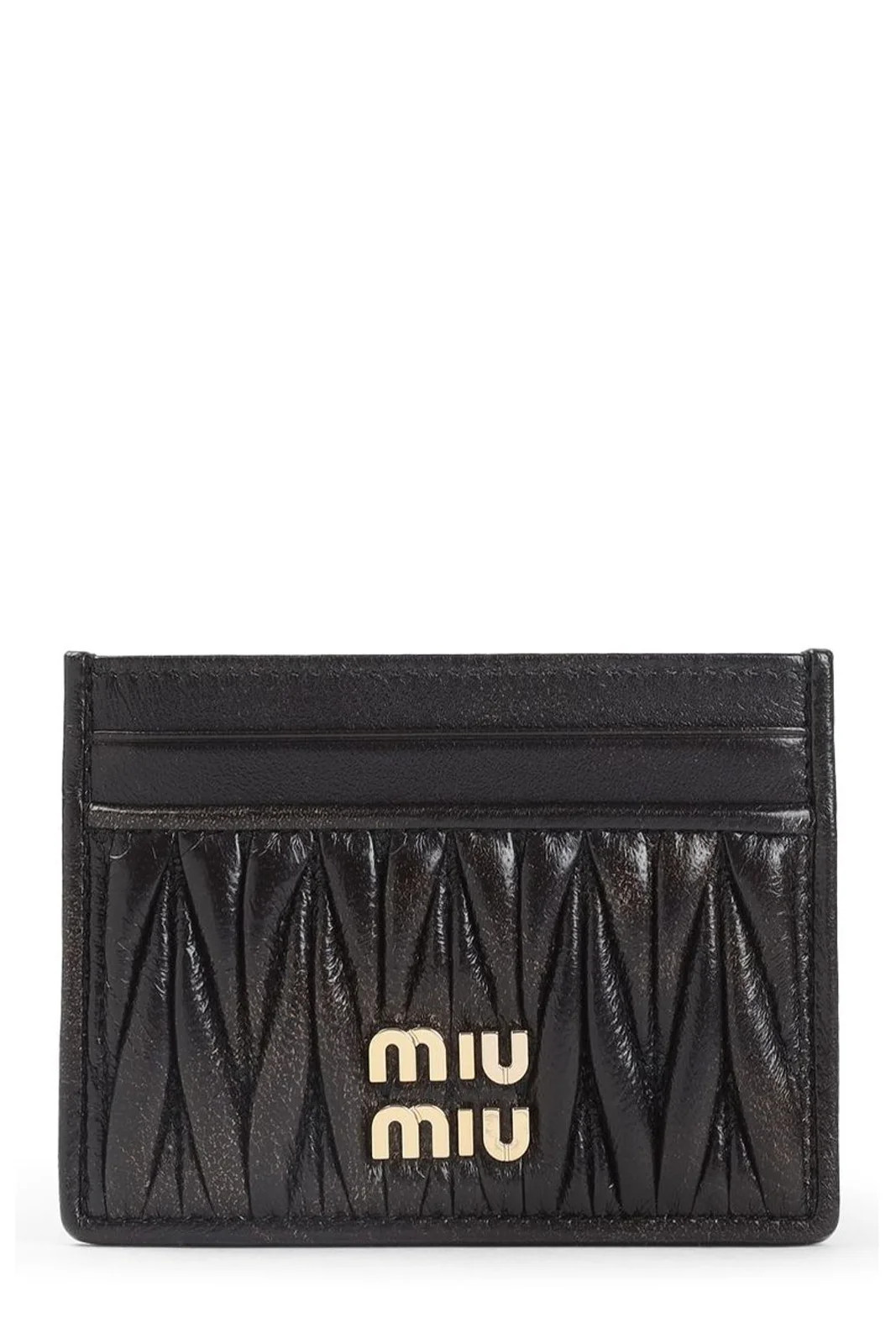 Miu Miu Logo-Lettering Cardholder | Cettire Global