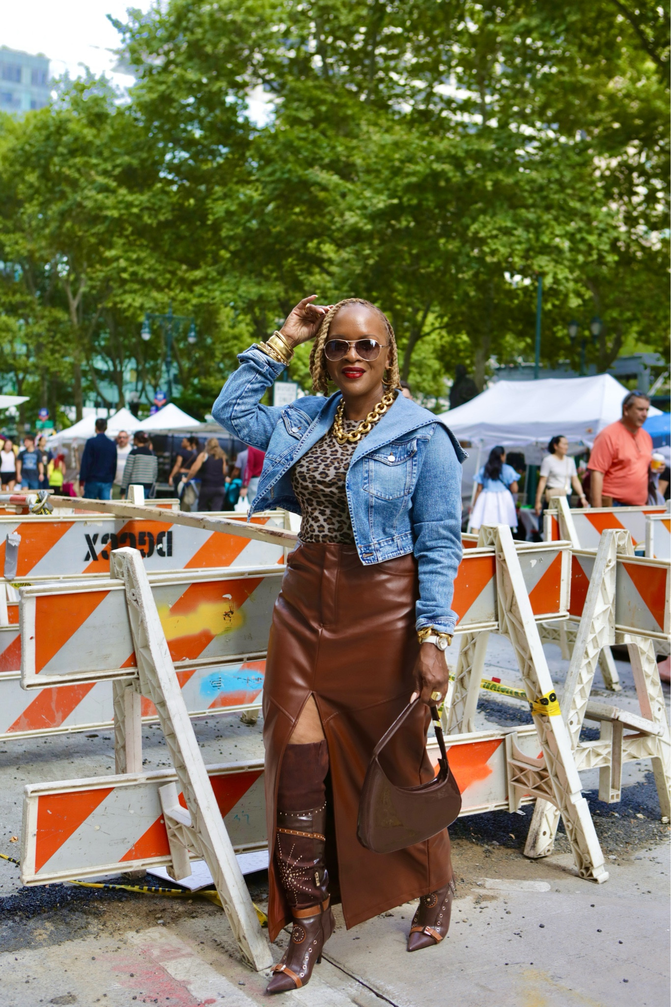 Denim and vegan leather fall outfit 

#LTKStyleTip #LTKMidsize #LTKOver40