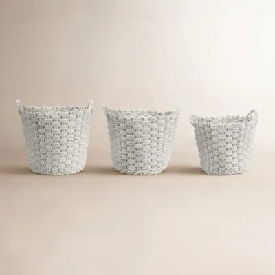 3 Piece Fabric Basket Set | Wayfair North America
