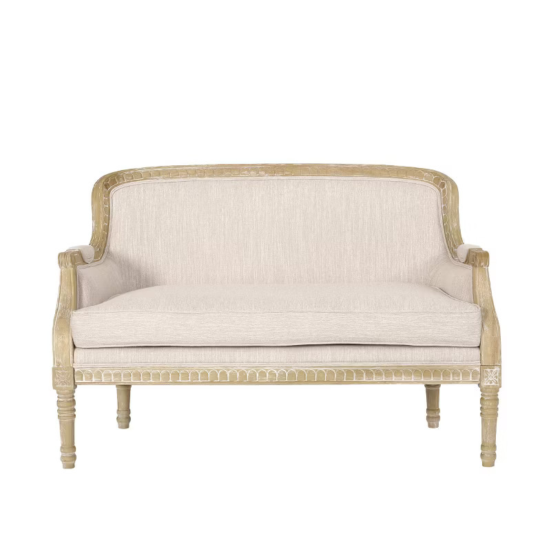 Trask French Country Fabric Upholstered Loveseat - Christopher Knight Home | Target