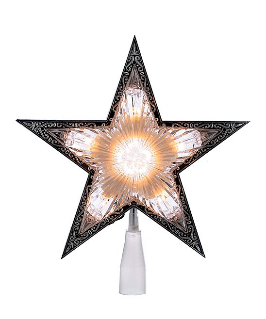 Clear Double-Sided Star Light-Up Tree Topper | Zulily