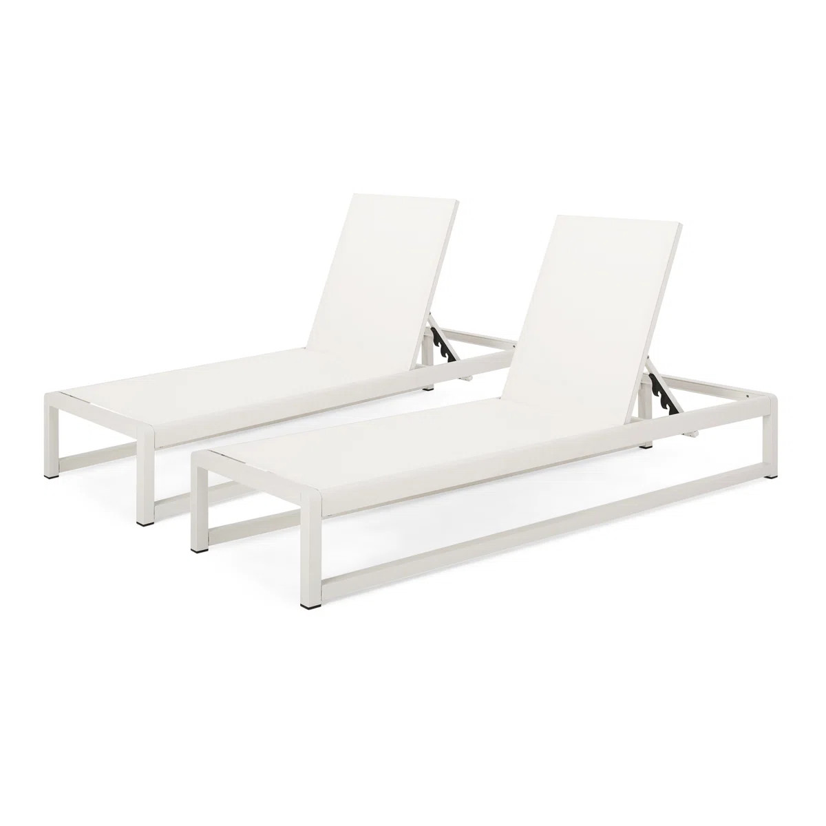 Cheshire Outdoor Metal Chaise Lounge Set (Set of 2) | Wayfair North America