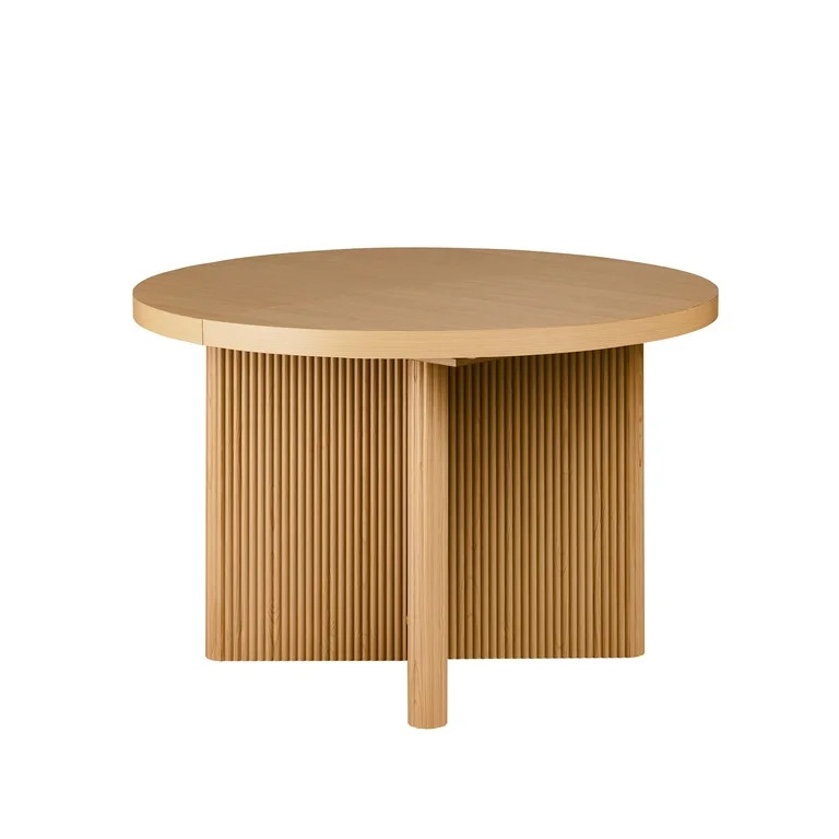 Better Homes & Gardens Lillian Fluted Round Expandable Dining Table for Kitchen, Natural Pine | Walmart (US)