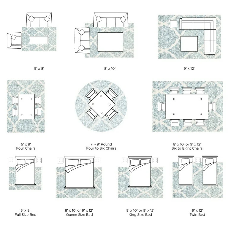 Safavieh Courtyard Ermintrude Striped Indoor/Outdoor Area Rug, Beige/Blue, 8' x 10' - Walmart.com | Walmart (US)
