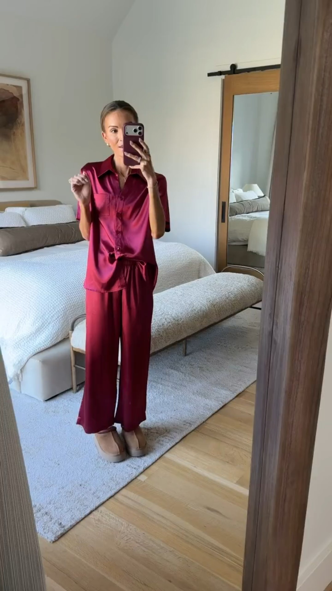 amazon pajamas i LOVE! 💗 such a cute color and feminine set 🫶🏼