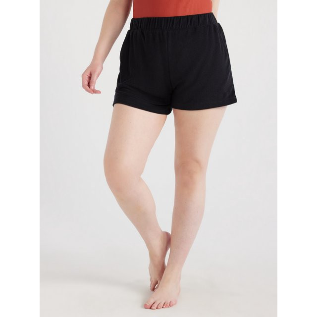 Time and Tru Women's and Women's Plus Terry Coverup Shorts, Sizes S-2X | Walmart (US)