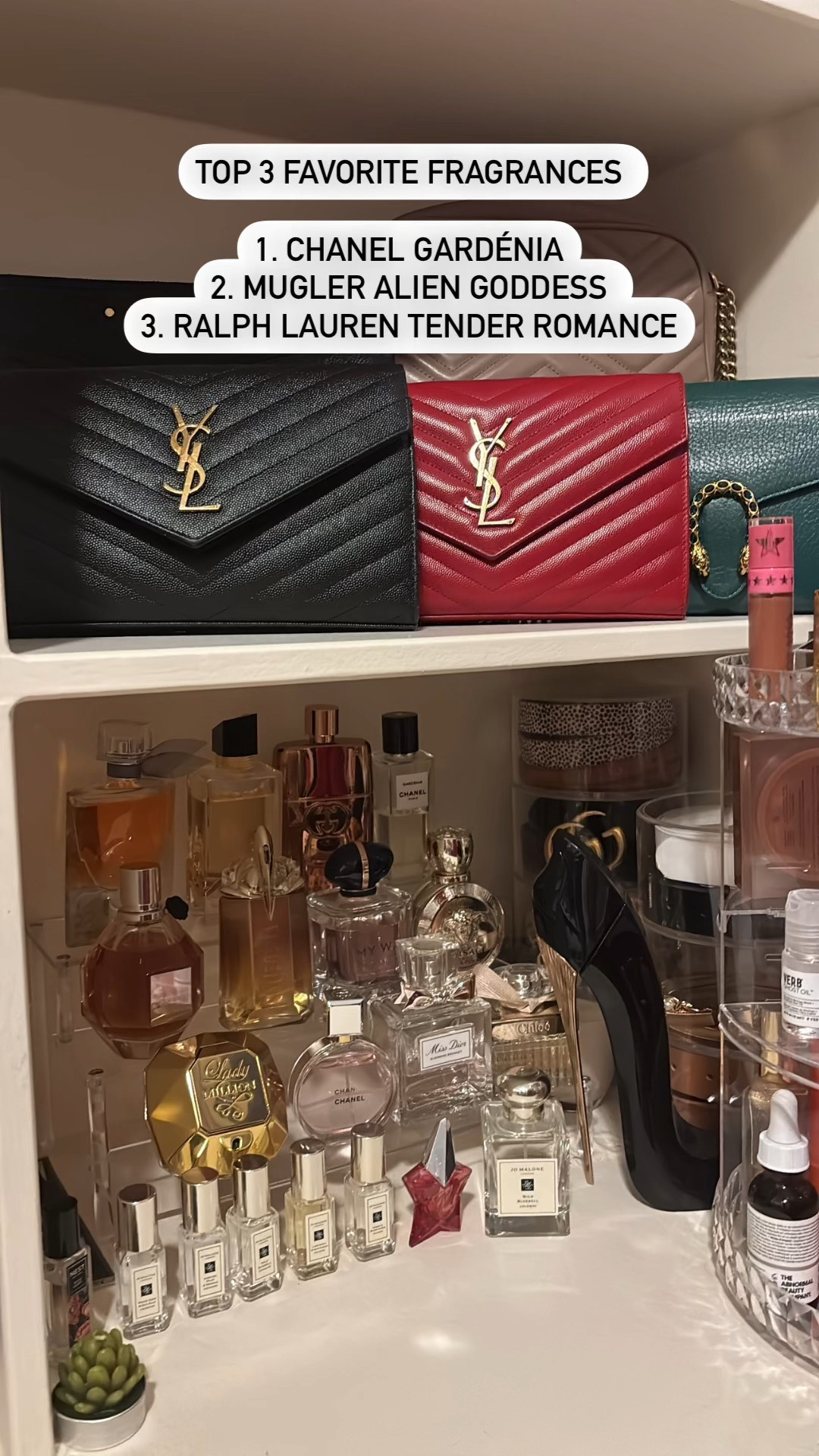 One of my favorite corners of my closet #perfumes #bags #organization


#LTKStyleTip #LTKHome #LTKBeauty