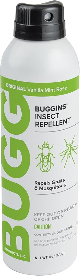 BUGGINS - Original Insect Repellent - Mosquitoes & Gnats, DEET Free, Non-Greasy - 6 oz Continuous... | Amazon (US)