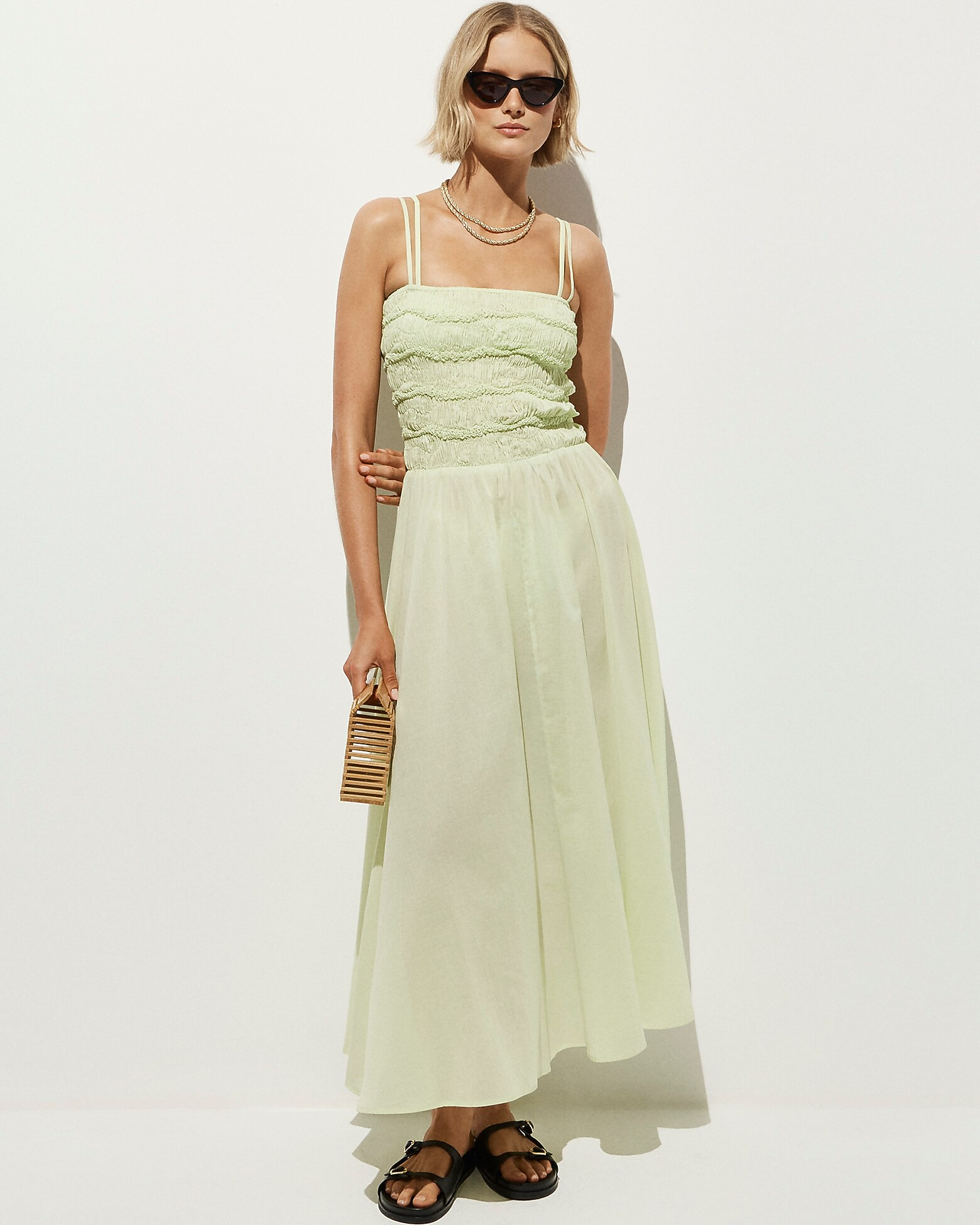 Wave maxi dress in cotton voile | J. Crew US