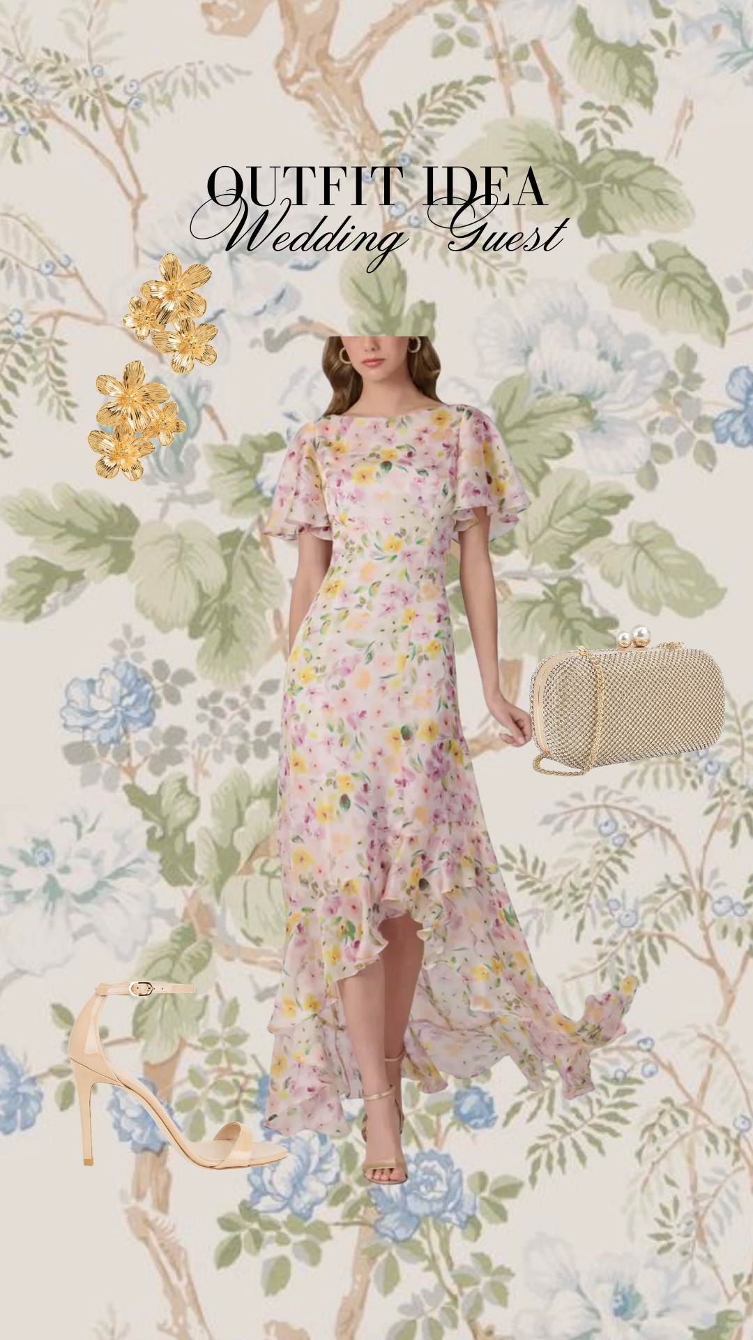 Garden party formal wedding guest look!