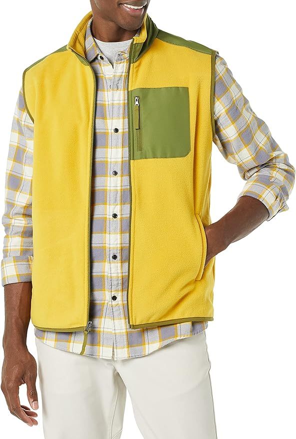 Amazon Essentials Men's Full-Zip Polar Fleece Vest | Amazon (US)