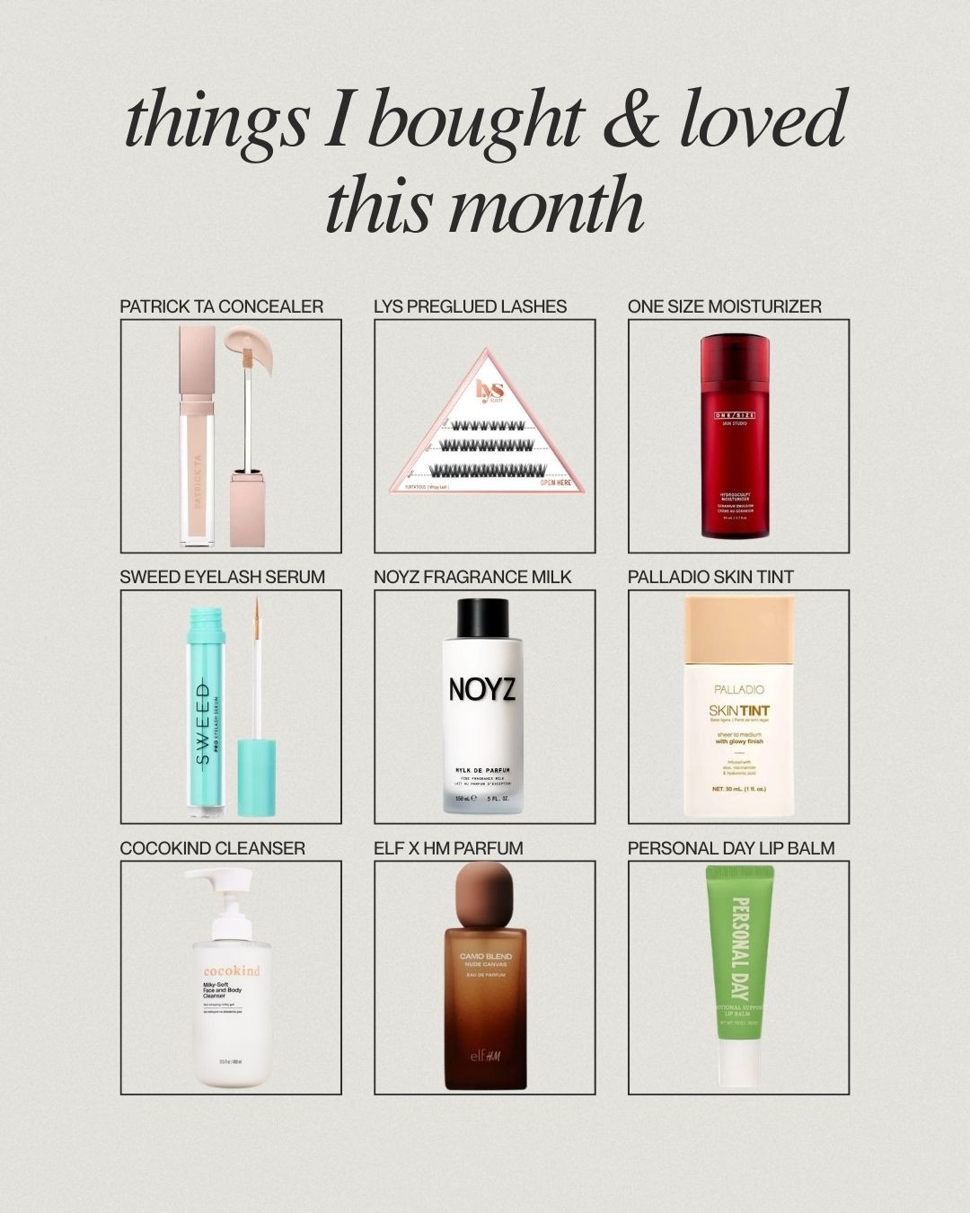  
newly released items and products that are just new to me. each one blew me away and will be incorporated into my daily routines 🤍

 