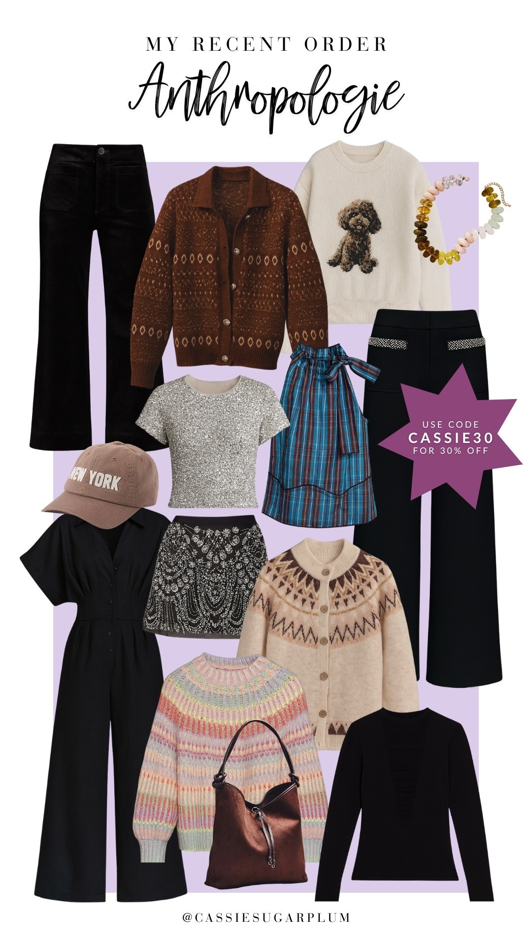 My recent Anthropologie order! Use code CASSIE30 for 30% off these gorgeous finds. 💛#LTKStyleTip

#LTKOver40 #LTKHoliday