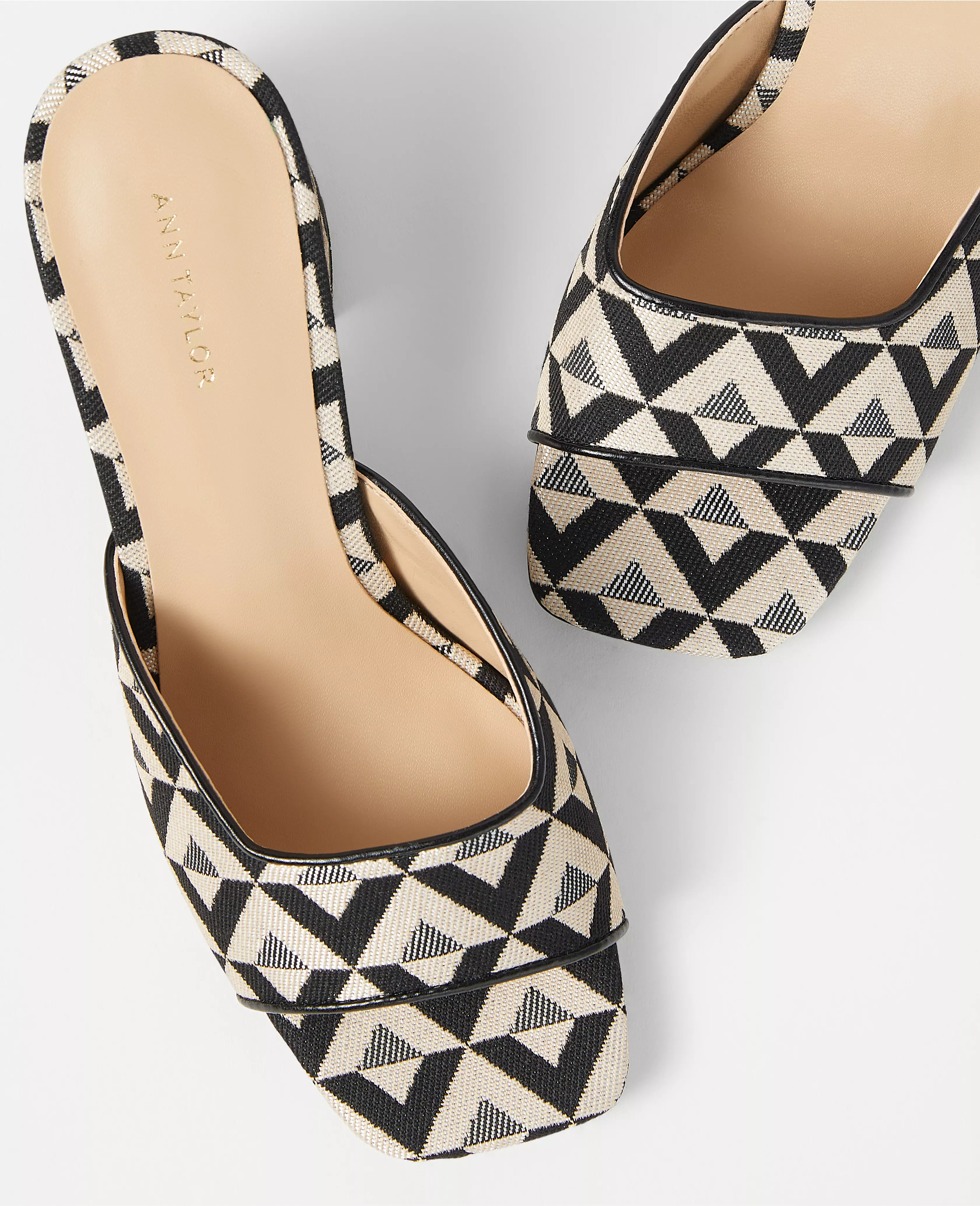 Geo High Block Heel Sandals | Ann Taylor (US)